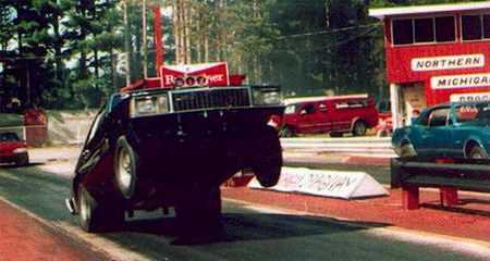 Northern Michigan Dragway - Mike Bouwsma Wheelie (newer photo)